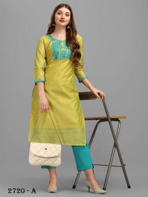 Chanderi Cotton Kurti