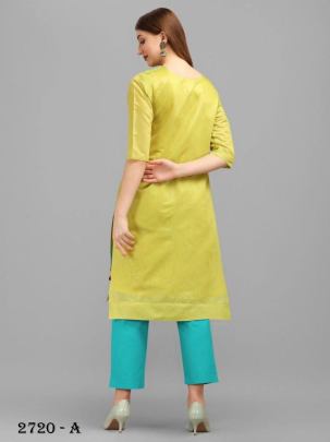 Chanderi Cotton Kurti