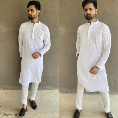 Chikankarti Kurta Pyjama