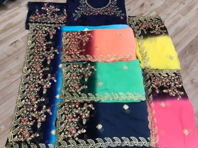 GEPRGETTE EMBROIDERED SAREE