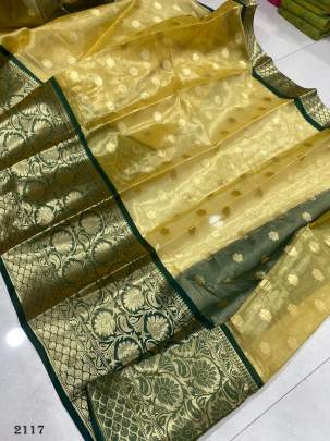 Kanchivaram Green Silk Saree