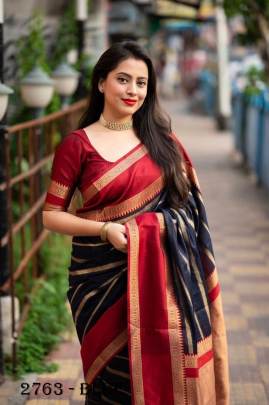 Soft Lichi Silk Saree