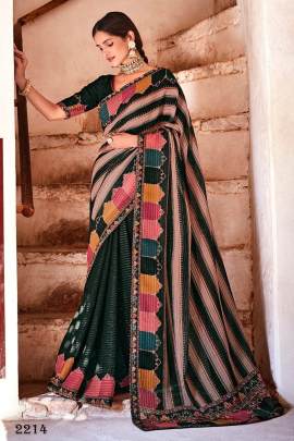 GEORGETTE SAREE WITH SEQUINS WORK