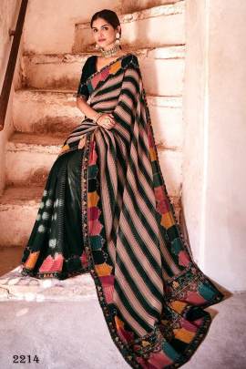 GEORGETTE SAREE WITH SEQUINS WORK