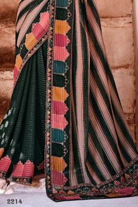 GEORGETTE SAREE WITH SEQUINS WORK