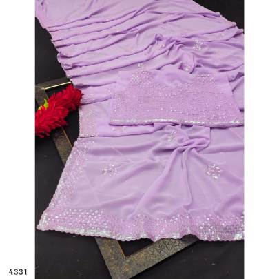 LAVENDER SAREE