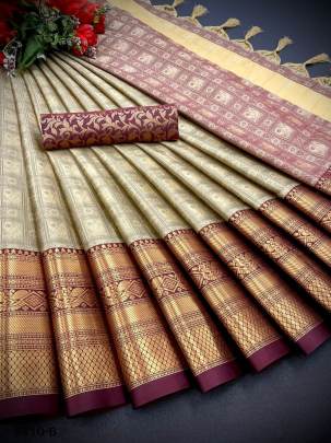 Soft Lichi Silk Saree