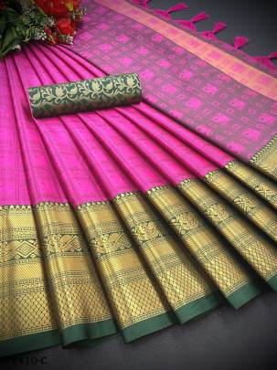 Soft Lichi Silk Saree