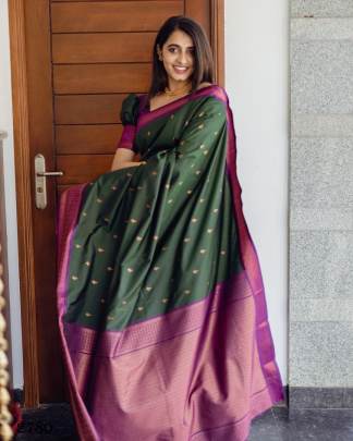 Soft Lichi Silk Saree