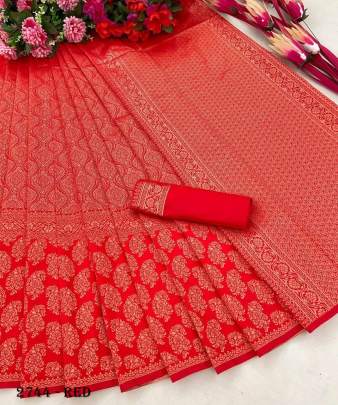 Soft Lichi Silk Saree