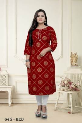 STRAIGHT CUT KURTI