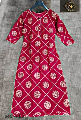 STRAIGHT CUT KURTI